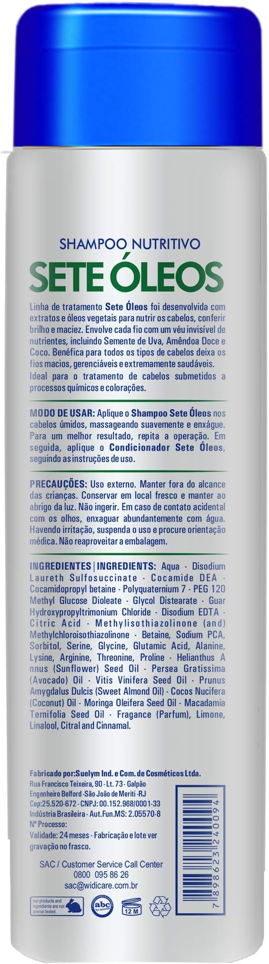 Shampoo Nutrição Sete Óleos 5