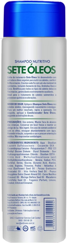 Shampoo Nutrição Sete Óleos 5