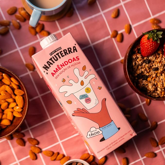 Leite Vegetal de Amêndoas Natuterra 1 L 4