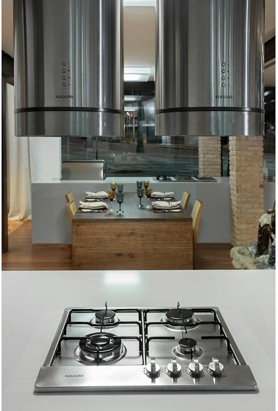 Fogão de Mesa Cooktop 4 Bocas Aço Inox à Gás Suggar 3