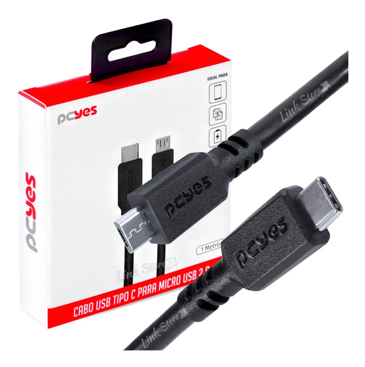 Cabo USB Tipo-C para Micro USB B 2.0 PUCMP-1 1