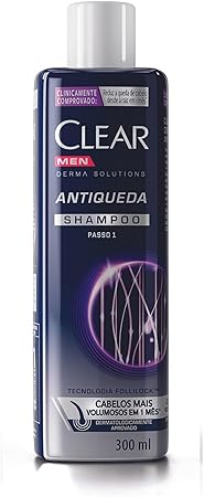 Shampoo Antiqueda Clear Men Derma Solutions 1