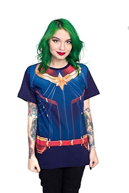 Camiseta Captain Marvel Peitoral Filme 1