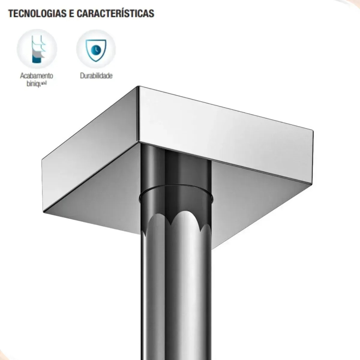 Chuveiro Q150 de Teto DocolHeaven Cromado 3