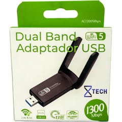 Adaptador Wi-Fi USB Dual Band AC1300