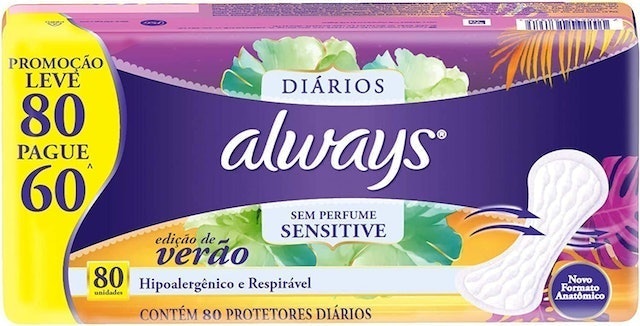Protetor Diário Always Sensitive Edição de Verão 1