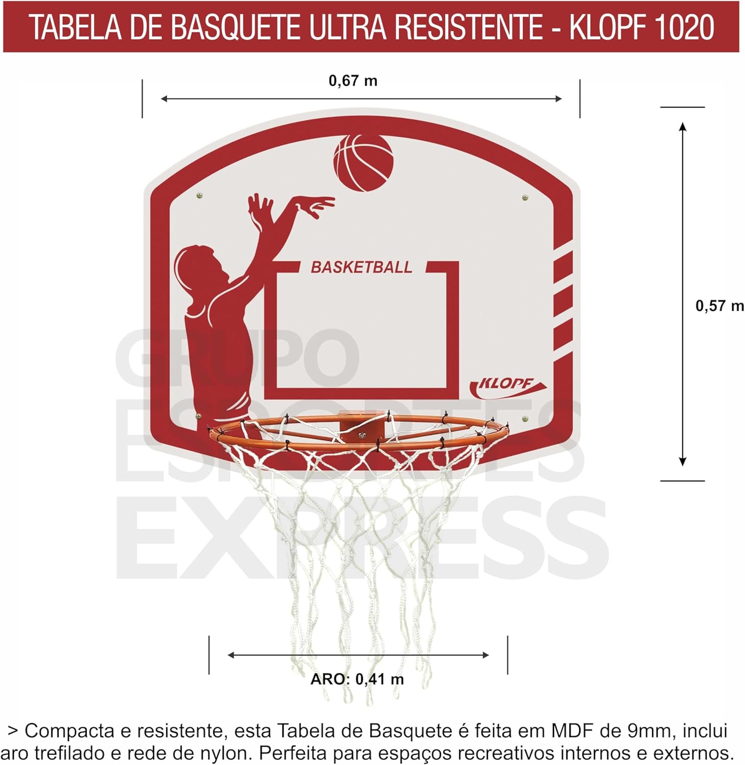 Tabela de Basquete Juvenil para Área Externa 2