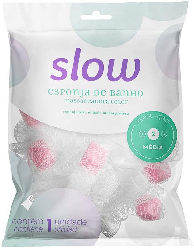 Slow Esponja Banho Rede Espuma 4