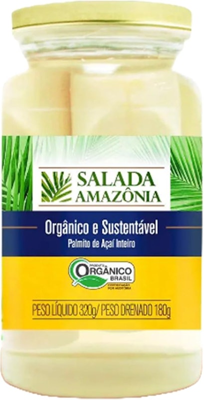 Palmito Açaí Inteiro Orgânico Salada Amazônia 1
