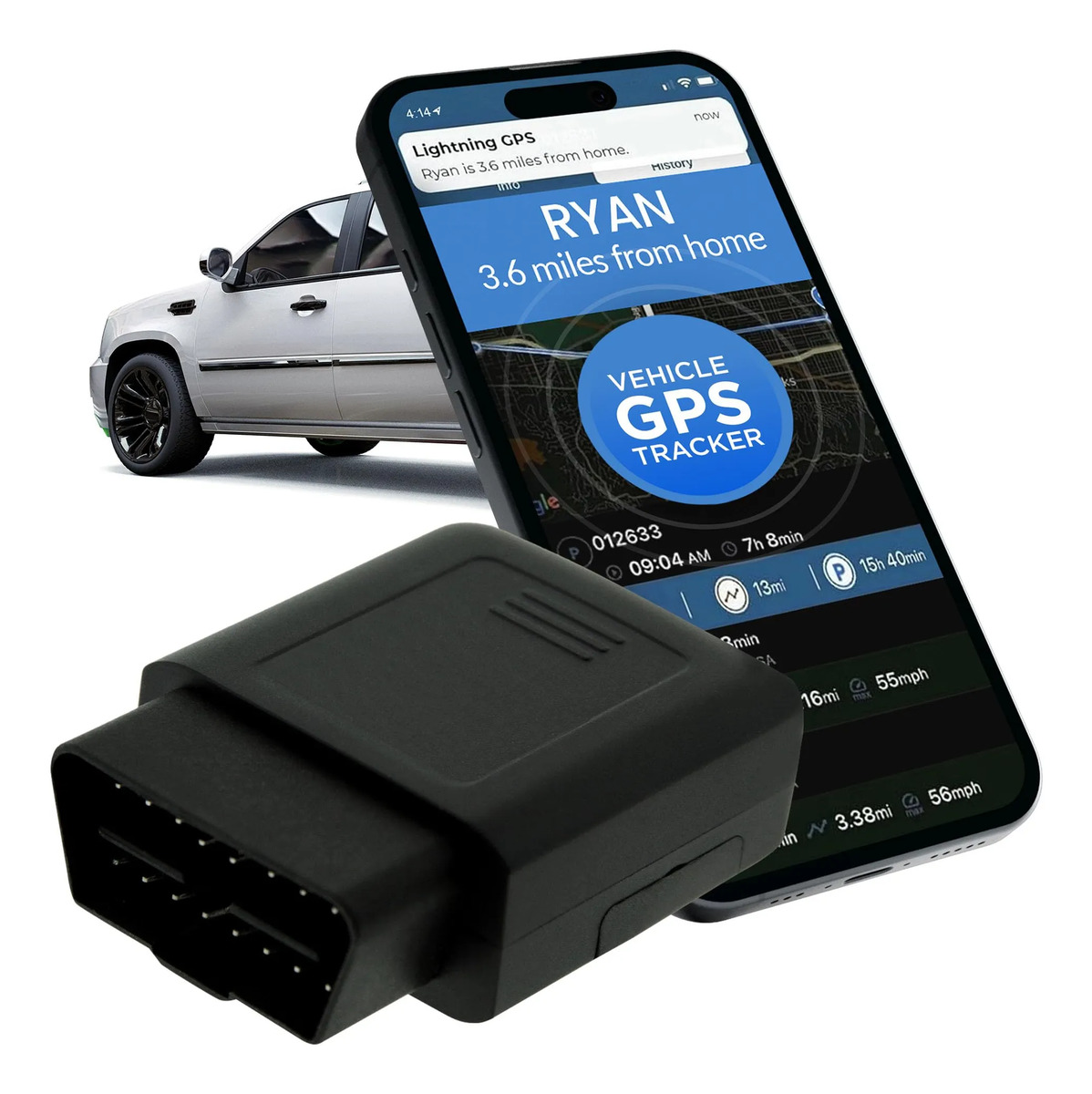 Rastreador Veicular Lightning GPS de Conectar 1