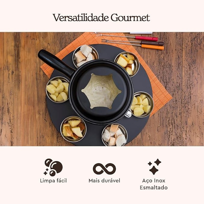 Conjunto para Fondue Brinox Fondues 10 Peças 5