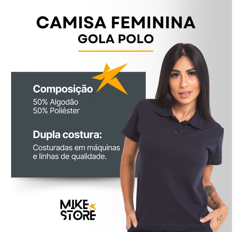 Camisa Polo Feminina 3