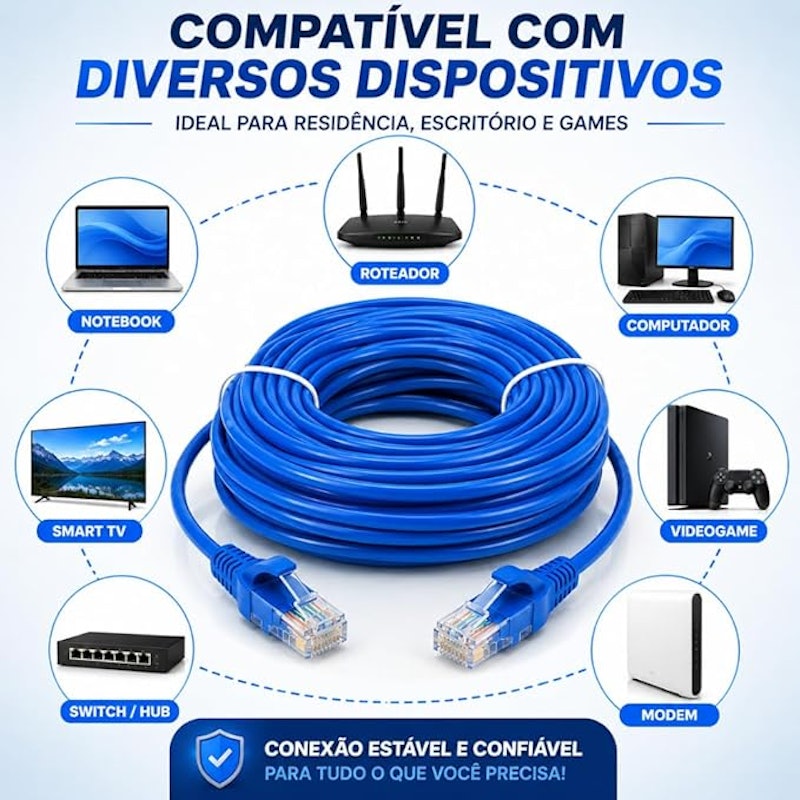 Cabo de Rede CAT5 20 m 4