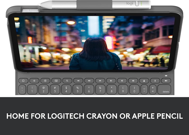 Capa com Teclado Logitech Slim Folio para iPad 5