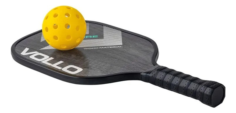 Kit Pickleball Lazer 2 Raquetes 4 Bolas e Bolsa Vollo 5