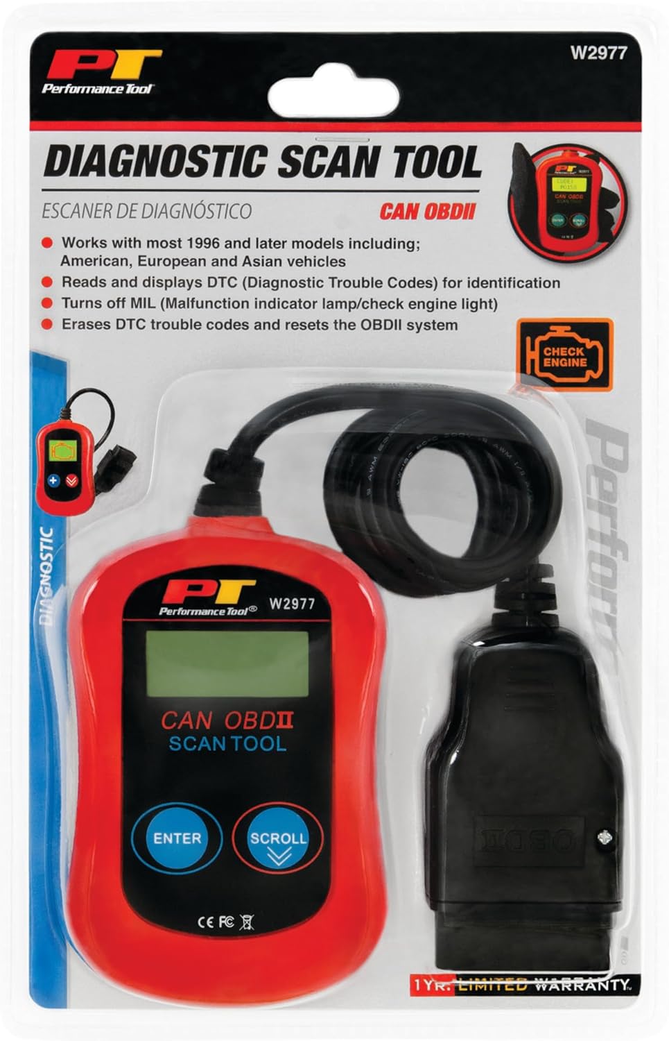 Scanner de Diagnóstico Automotivo Performance Tool 5
