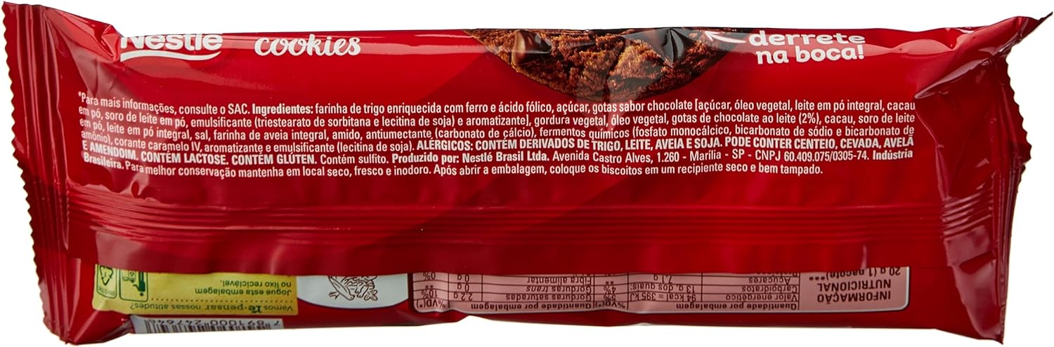 Nestlé Cookie Gotas De Chocolate Classic 2
