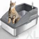 AIPERRO Caixa de Areia de Aço Inox 1