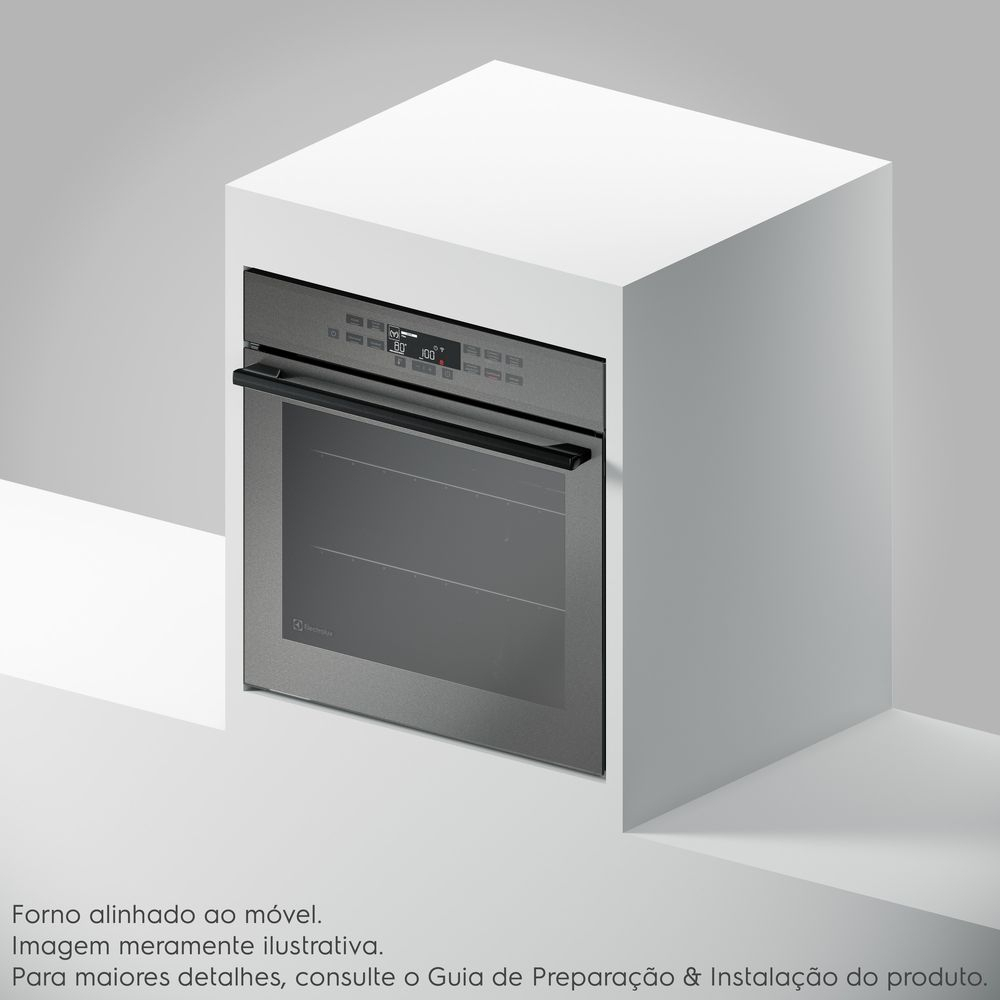 Forno de Embutir Electrolux Elétrico 80 L Expert com VaporBake e Wi-Fi 3