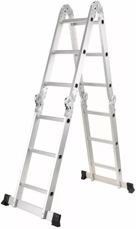 Escada Articulada Multifuncional 4x3 Alumínio Fortt 12 Degraus 3,34 m 1