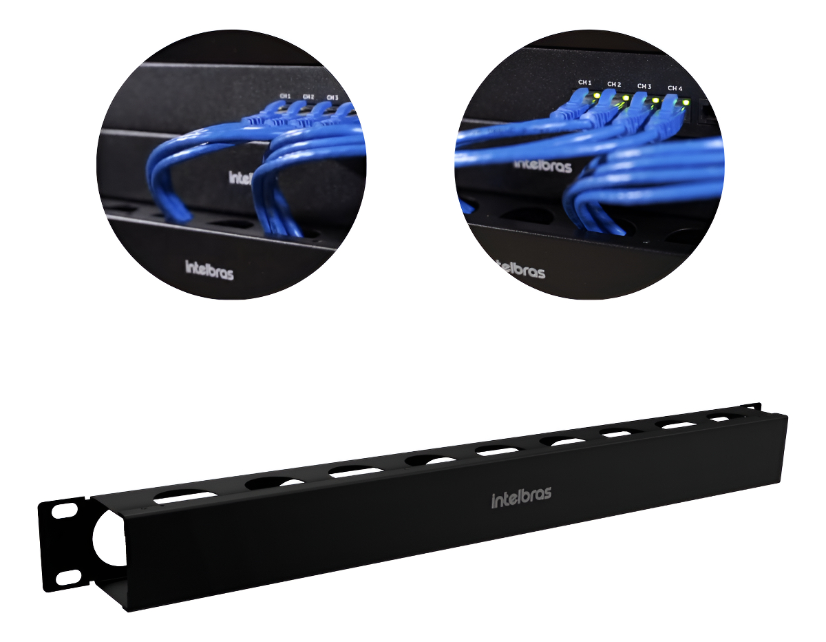 Organizador de Cabos 1U 40 mm Intelbras 1