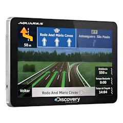GPS Aquarius Discovery 5.0” Slim com TV Digital