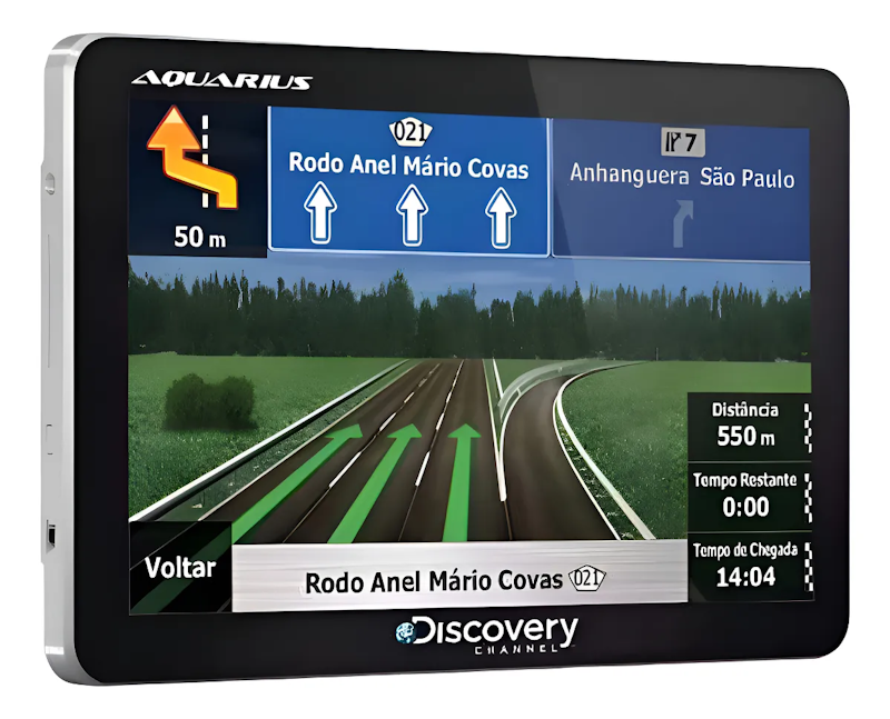 GPS Aquarius Discovery 5.0” Slim com TV Digital 1
