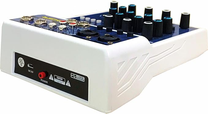 Mesa de Som Interface USB 4 Canais Bluetooth Phantom Efeito 3