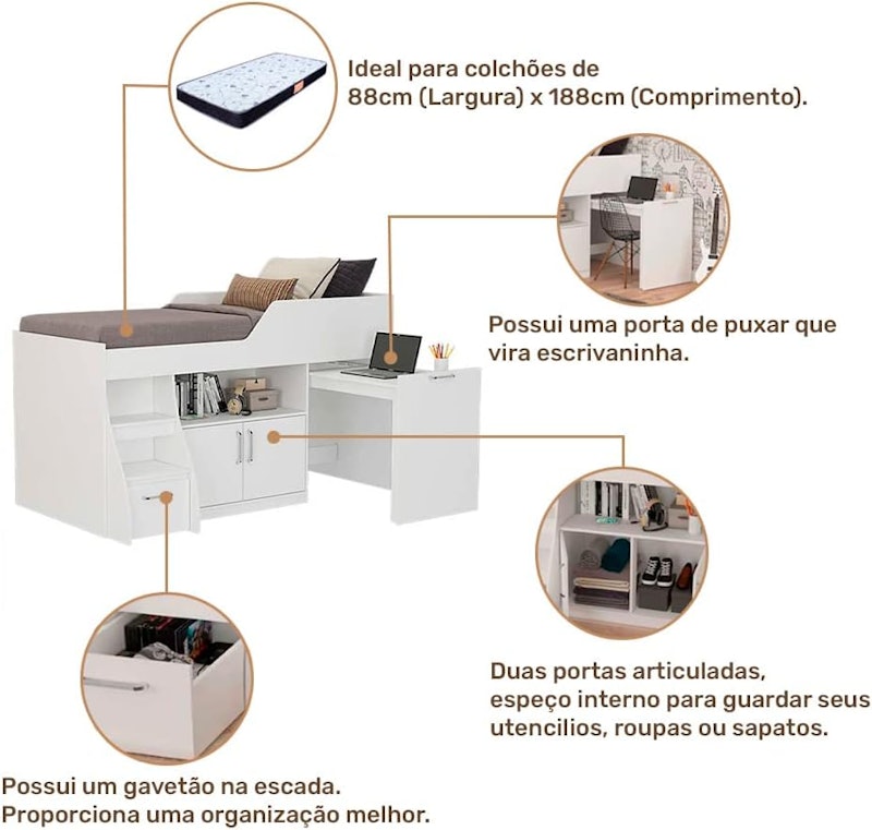 Cama Multifunção Bianca 4