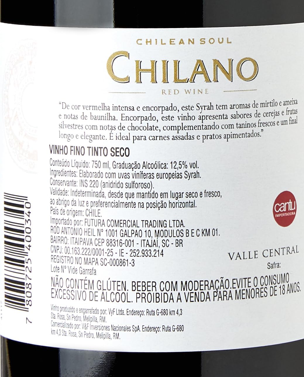 Chilano Red Wine Syrah 3