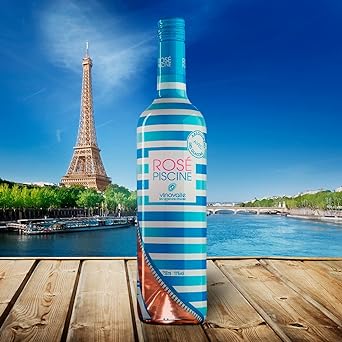Rose Piscine Stripes Vinho Francês Edição Paris 2