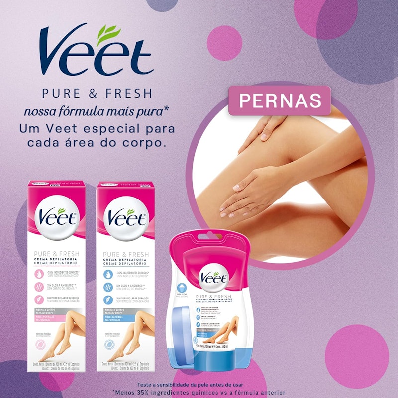 Veet Creme Depilatório Peles Delicadas 5