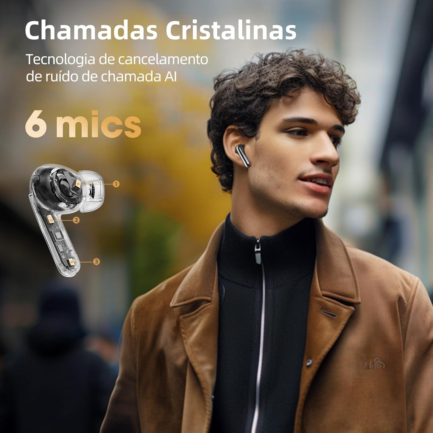 Fone de Ouvido HT08 Pro 5