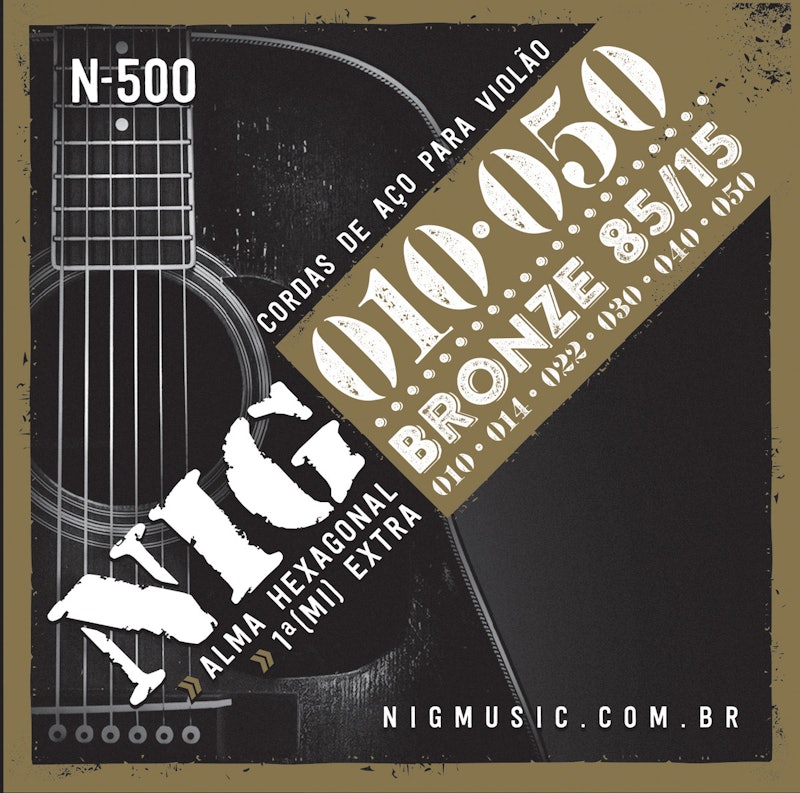 Encordoamento para Violão de Aço Nig Music 1