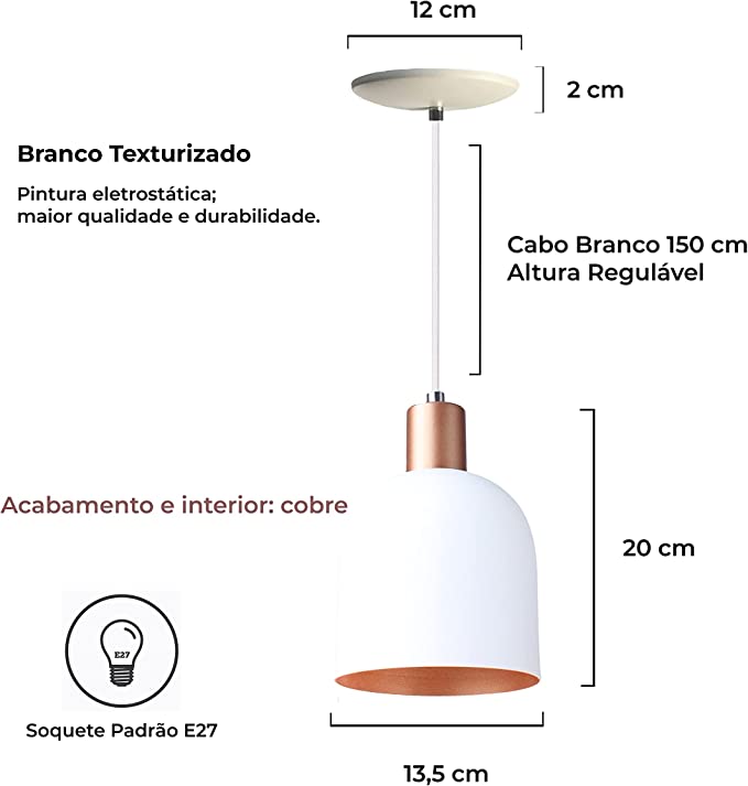 Kit 2 Pendentes Lustre Luminária Open 3