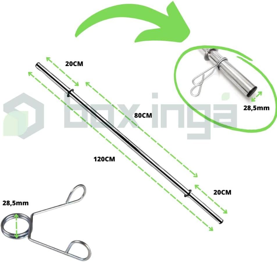 Kit Anilhas Ferro Fundido 60 Kg e Barras com Presilhas 3