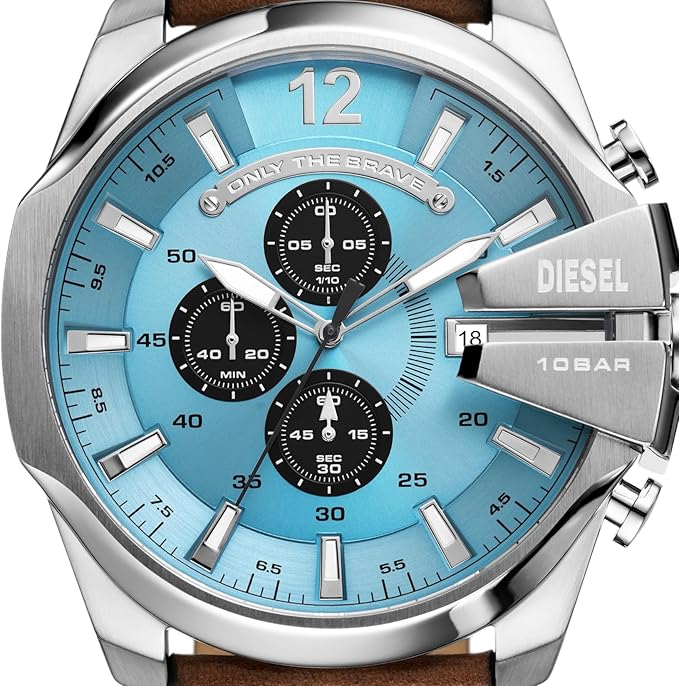 Relógio Diesel Mega Chief Chrono Prata 4