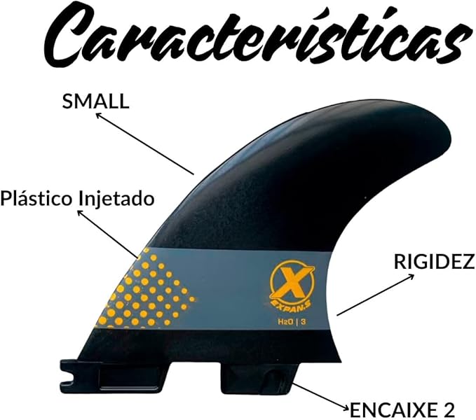Jogo de Quilhas p/ Prancha de Surf Encaixe FCS 2 Small  2