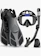 UBEKEZELE Equipamento de Mergulho com Snorkel 4 em 1 1