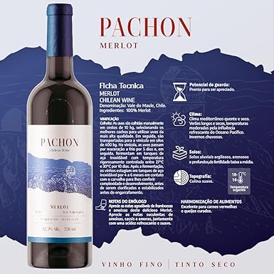 Vinho Chileno Pachon Merlot 2