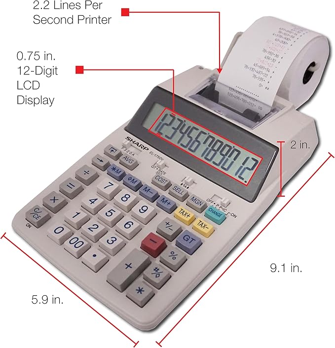 Calculadora de Impressão Bicolor 3
