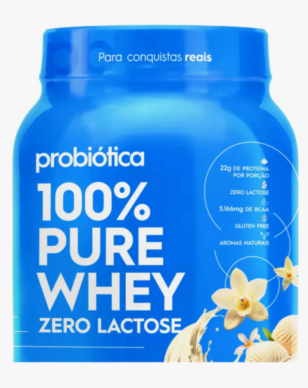 100% Pure Whey Zero Lactose Probiótica 2