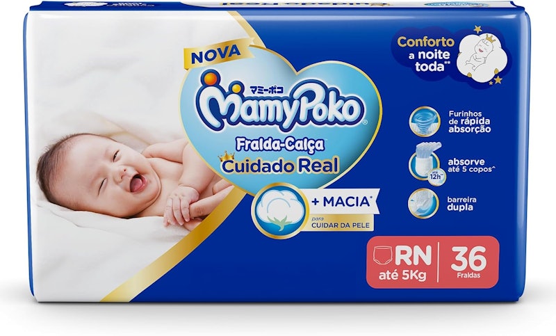 MamyPoko Fralda-Calça RN 1