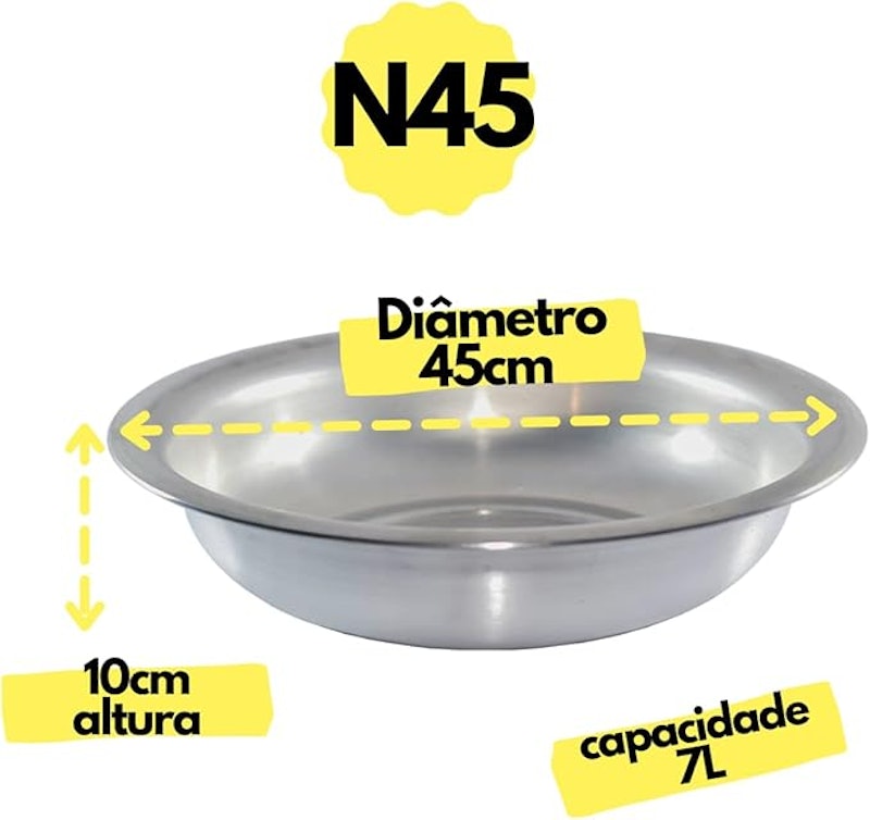 Bacia em Alumíno Nº45 2