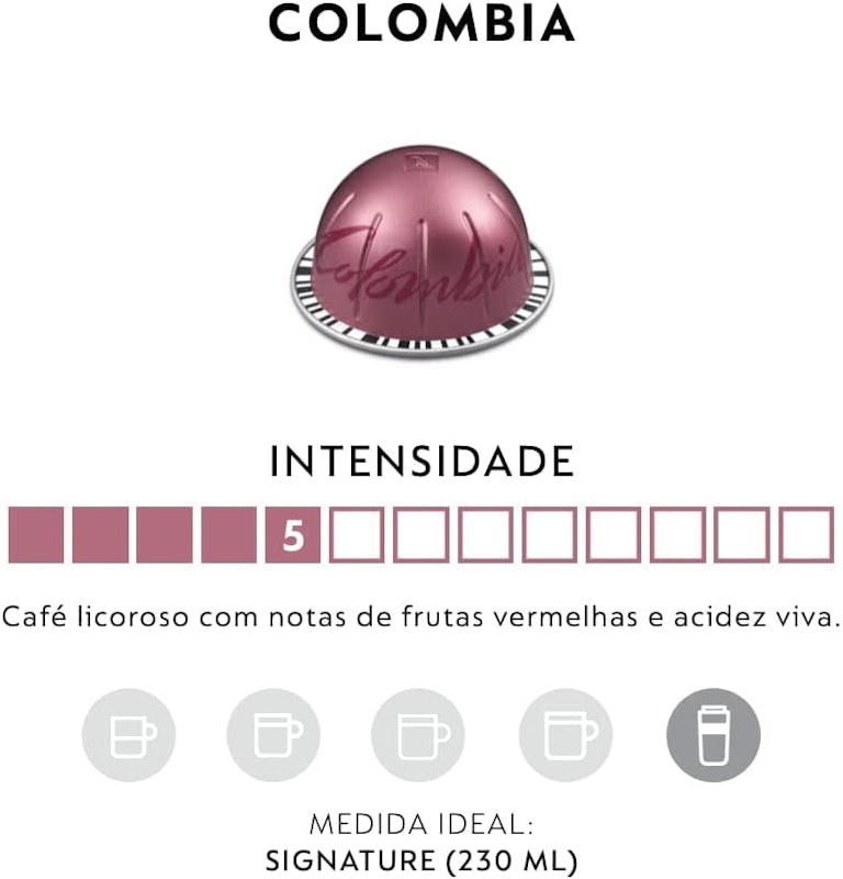 Cápsulas de Café Nespresso Vertuo Colombia 3