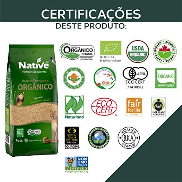 Açúcar Demerara Native Orgânico (1 kg) 3