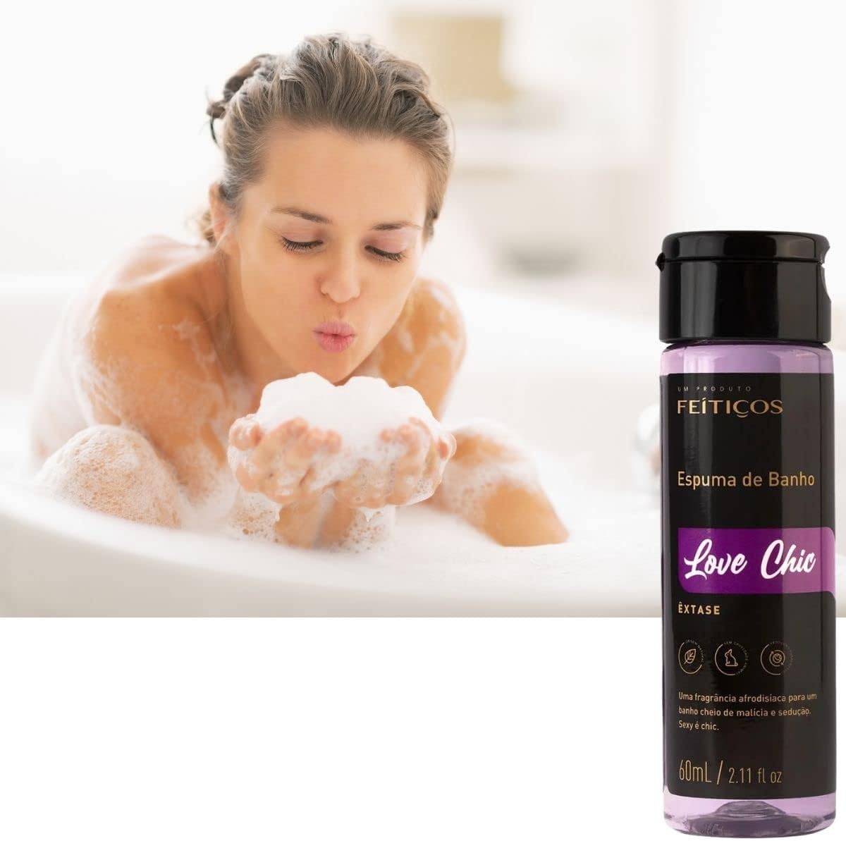 Espuma de Banho - Love Chic - Êxtase 3