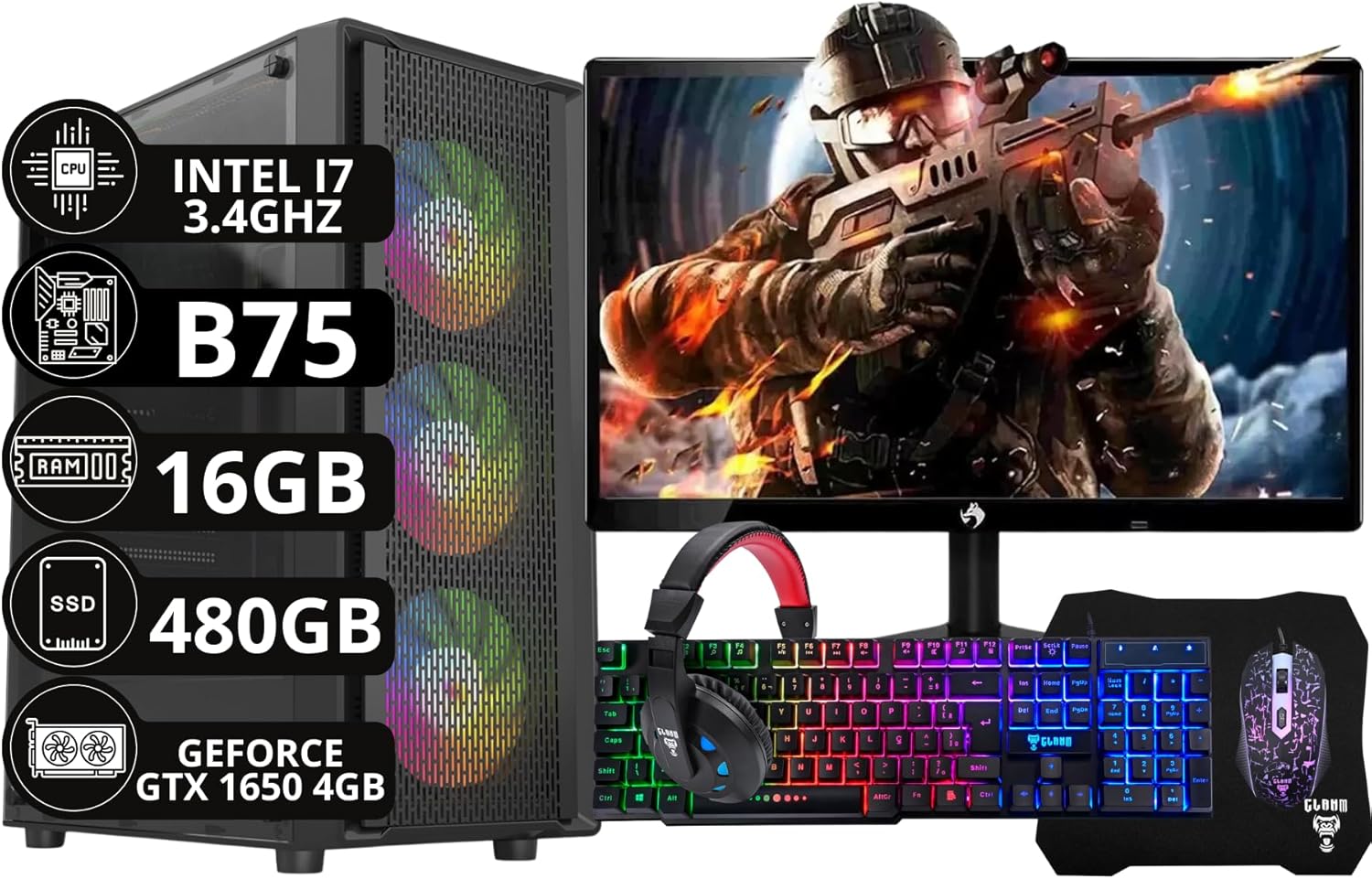 PC Gamer Completo Intel Core i7 Option 1