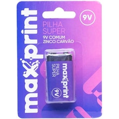 Pilha Comum Maxprint 9V