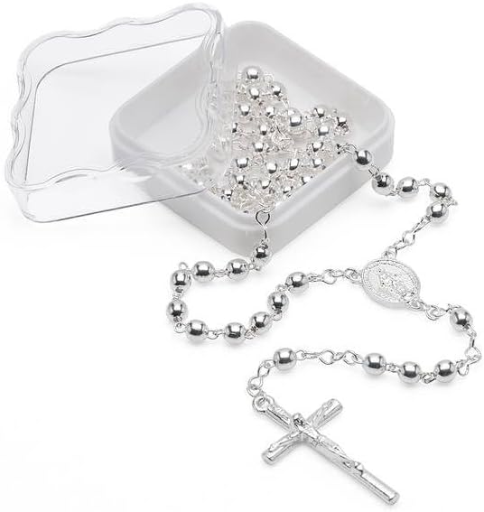 Terço Nossa Senhora das Graças Prateado 1